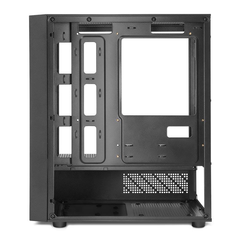 Gabinete Gamer Mancer Grimore, Mini-Tower, Lateral de Vidro, 2 Fans Rainbow, Preto 6 MCR-GRM-BK (5)
