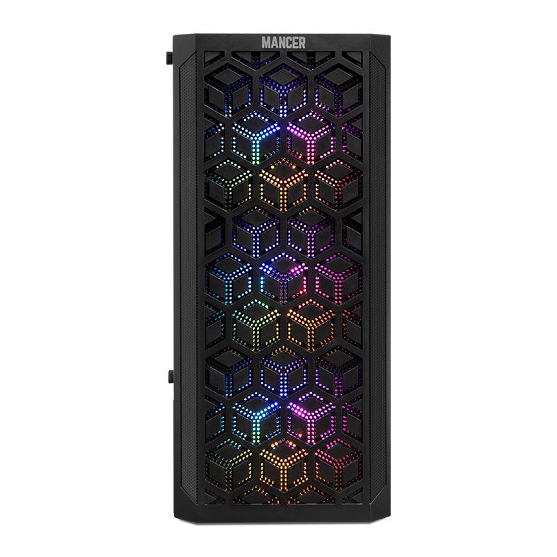 Gabinete Gamer Mancer Hexer 2, Mid-Tower, Lateral de Vidro, Com 3 Fans, Preto 3 MCR-HX2-BK-3F (2)
