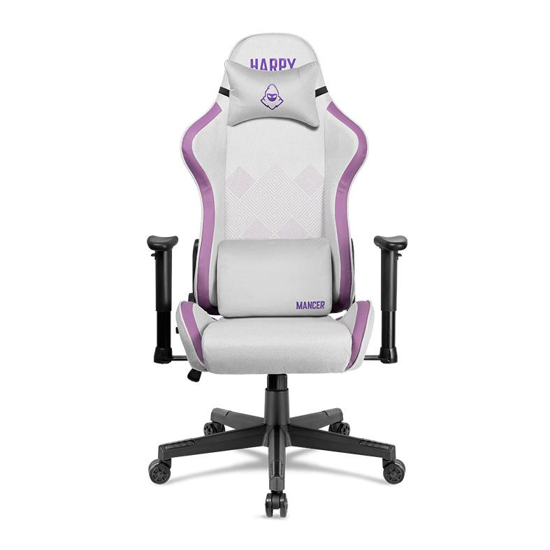 Cadeira Gamer Mancer Harpy SL, Branco e Roxo 1 MCR-HRPSL-WTPRP (1)