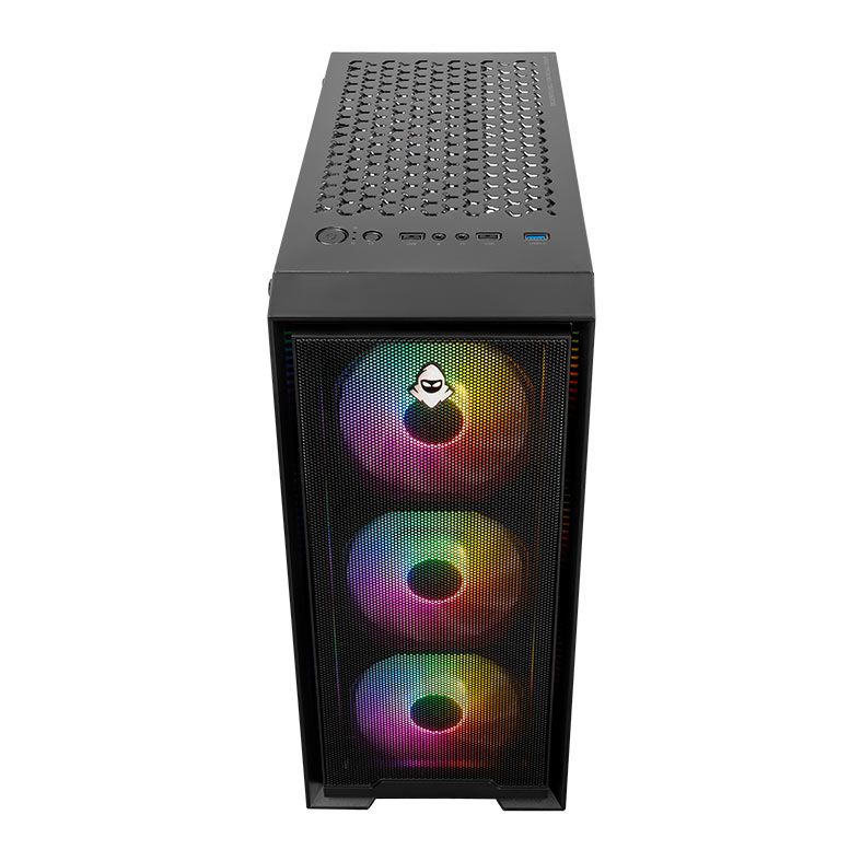 Gabinete Gamer Mancer Relic, Mid-Tower, Lateral de Vidro, Com 3 Fans, Preto 3 MCR-RLC-BK3F (1)