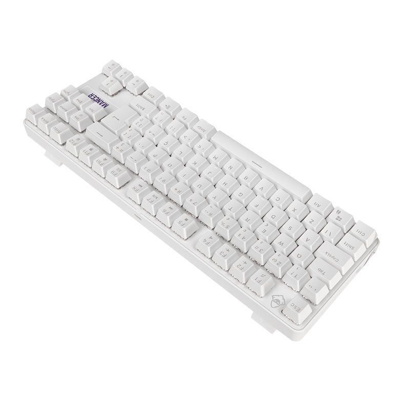 Teclado Mecanico Mancer Ghoul MK3, RGB, ABNT2, Switch Huano Vermelho, Branco 4 MCR-GHM3-WH01 (4)