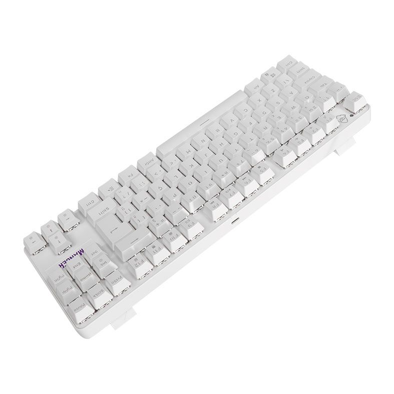 Teclado Mecanico Mancer Ghoul MK3, RGB, ABNT2, Switch Huano Vermelho, Branco 5 MCR-GHM3-WH01 (5)