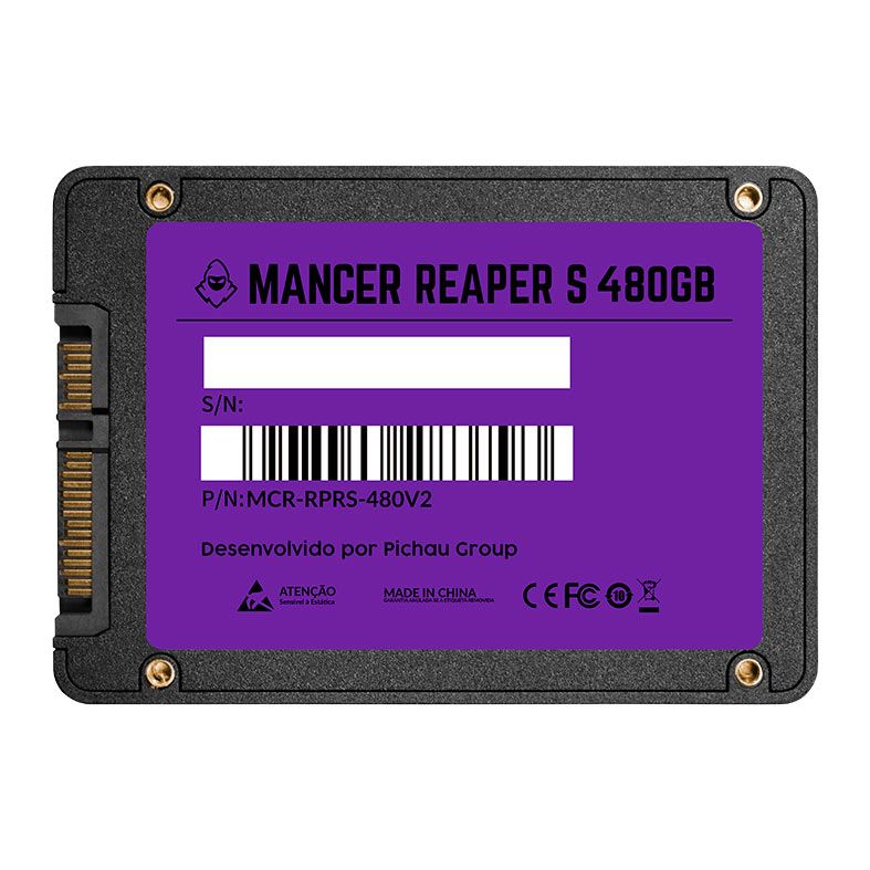 SSD Mancer Reaper S, 480GB, 2.5, Sata III 6GB/s, Leitura 500MB/s, Gravacao 450MB/s 3 MCR-RPRS-480V2 (3)