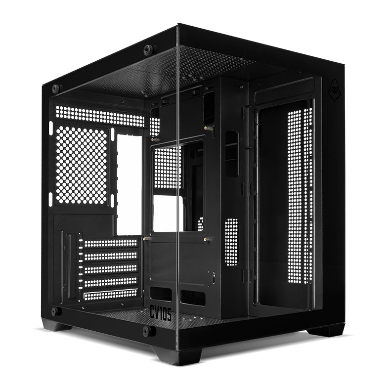 Gabinete Gamer Mancer CV105, Mini-Tower, Lateral de Vidro, Preto 1 MCR-CV105-BK