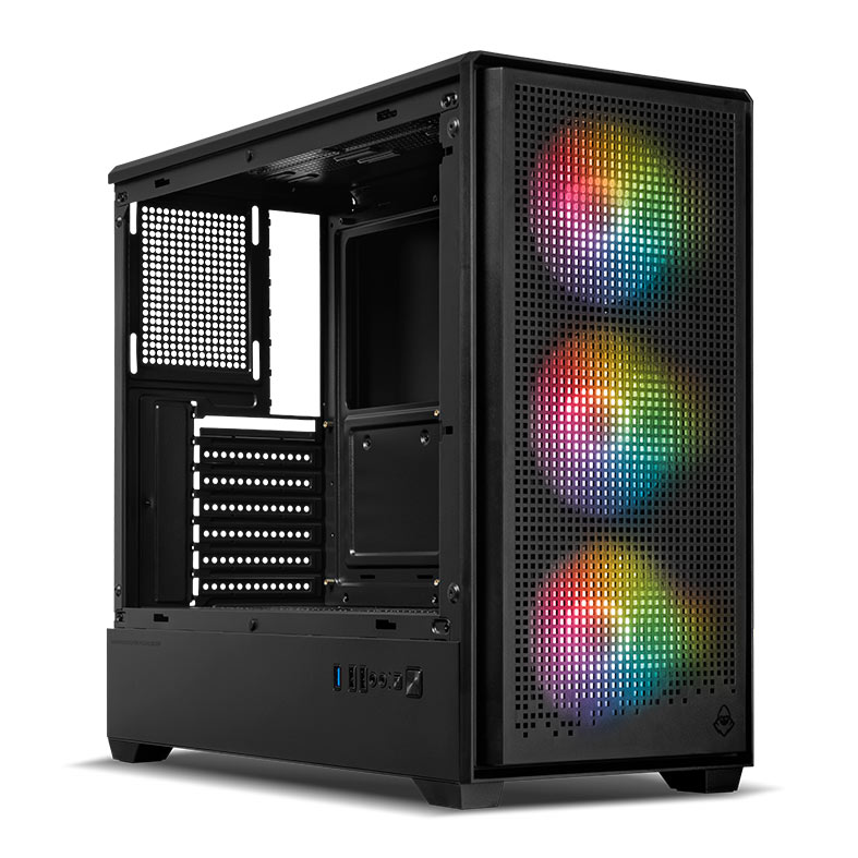 Gabinete Gamer Mancer Mugen, Full-Tower, Lateral de Vidro, Preto 2 MCR-MGN-BK (2)
