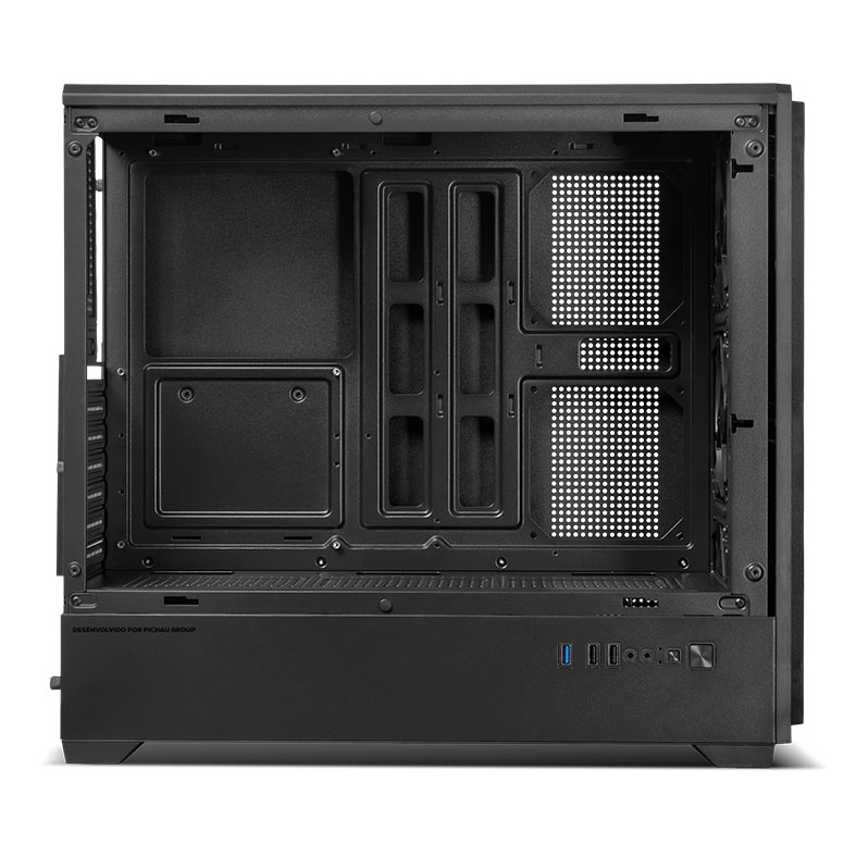 Gabinete Gamer Mancer Mugen, Full-Tower, Lateral de Vidro, Preto 5 MCR-MGN-BK (5)